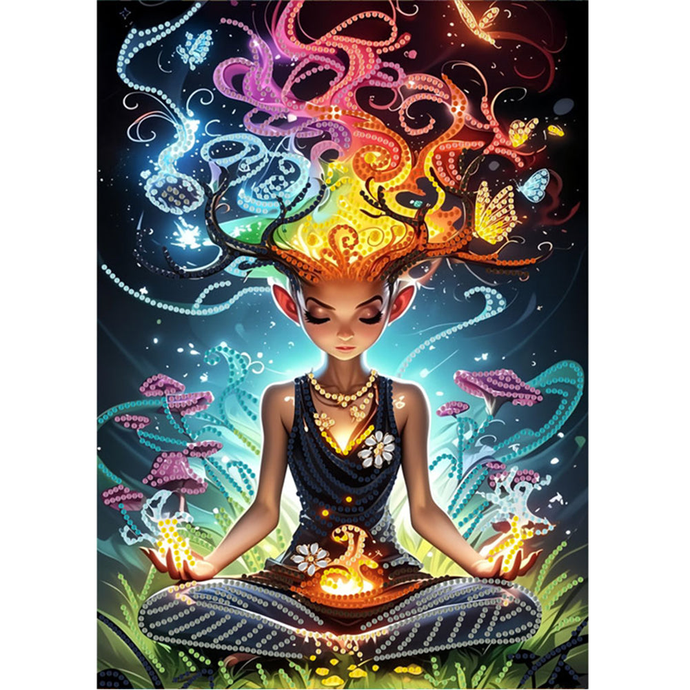 Magic Girl - Special Shaped Drill Diamond Painting 30*40CM