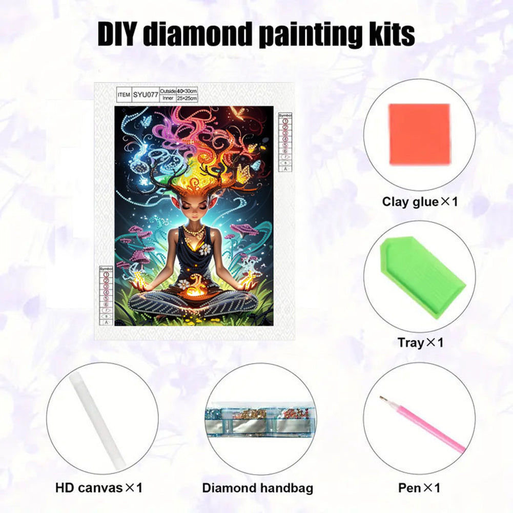 Magic Girl - Special Shaped Drill Diamond Painting 30*40CM
