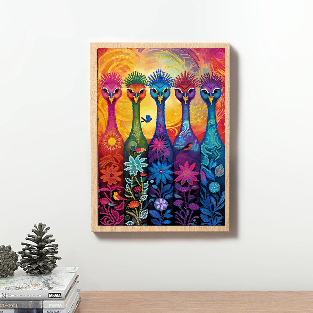 Ostrich - Special Shaped Drill Diamond Painting 30*40CM