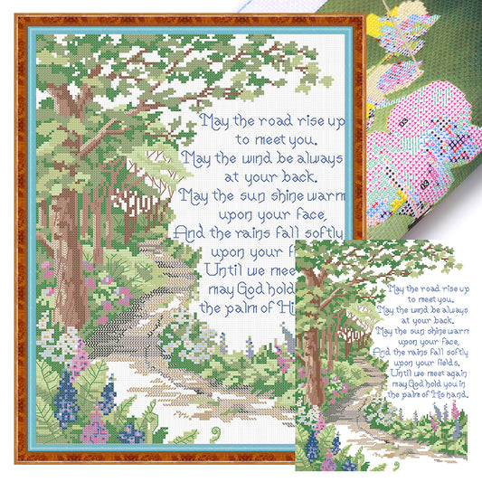 Missing - 14CT Stamped Cross Stitch 29*40CM(Joy Sunday)
