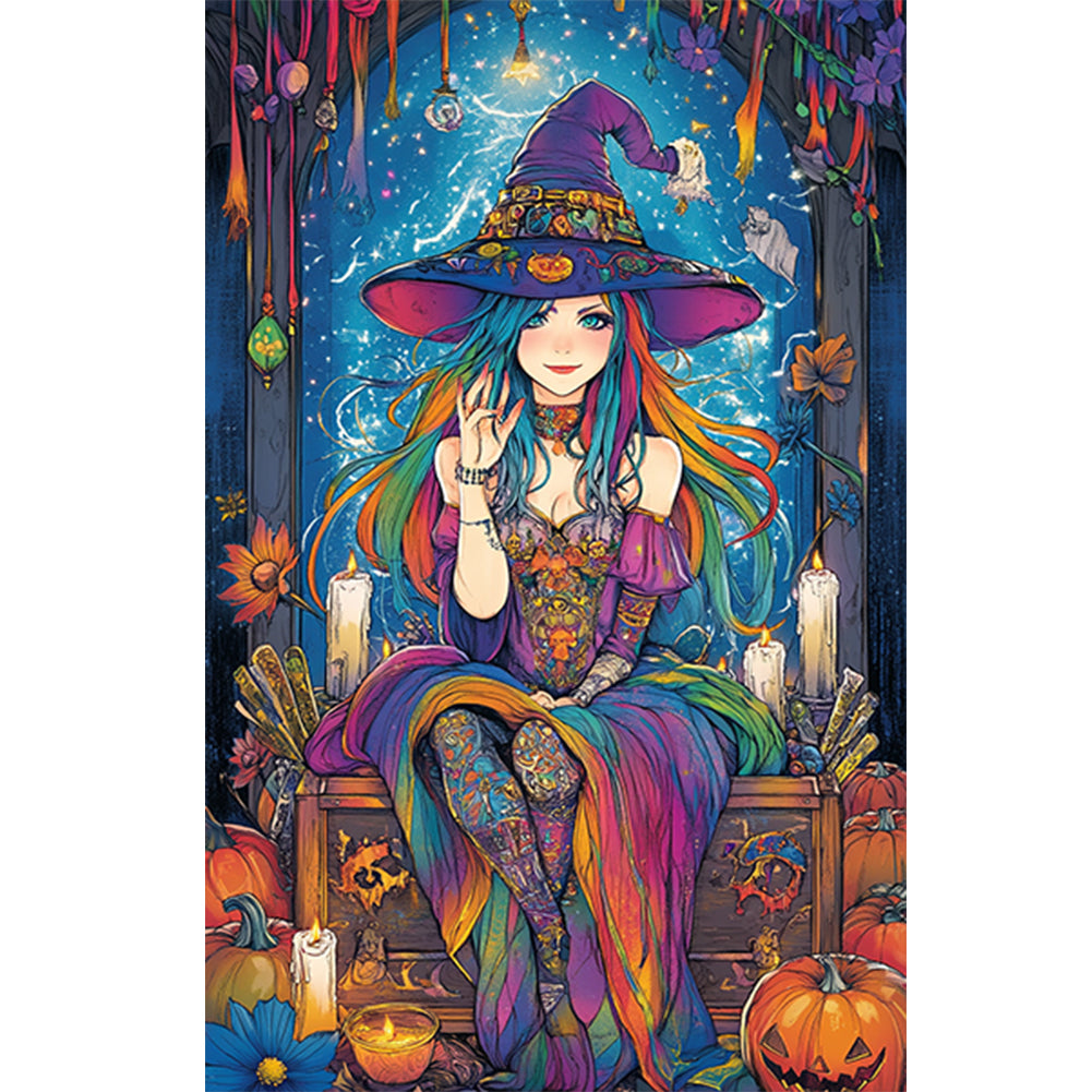 Magic Witch - Full Round Drill Diamond Painting 40*60CM