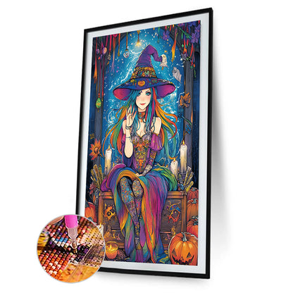 Magic Witch - Full Round Drill Diamond Painting 40*60CM