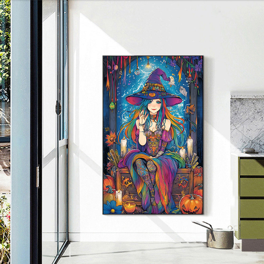 Magic Witch - Full Round Drill Diamond Painting 40*60CM