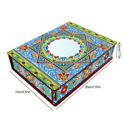 Diamond Painting Storage Box DIY 5D Diamond Painting Jewelry Box for Women Girls