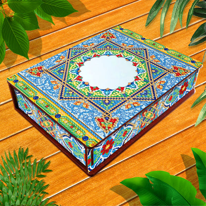 Diamond Painting Storage Box DIY 5D Diamond Painting Jewelry Box for Women Girls