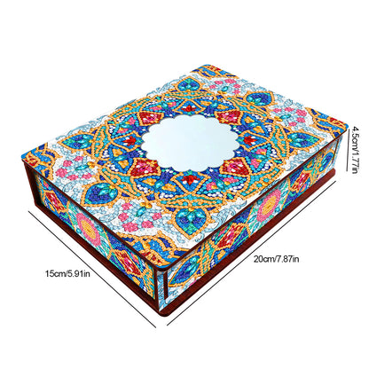 Diamond Painting Storage Box DIY 5D Diamond Painting Jewelry Box for Women Girls