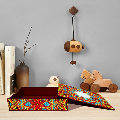 Diamond Painting Storage Box DIY 5D Diamond Painting Jewelry Box for Women Girls