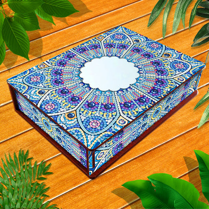 Diamond Painting Storage Box DIY 5D Diamond Painting Jewelry Box for Women Girls