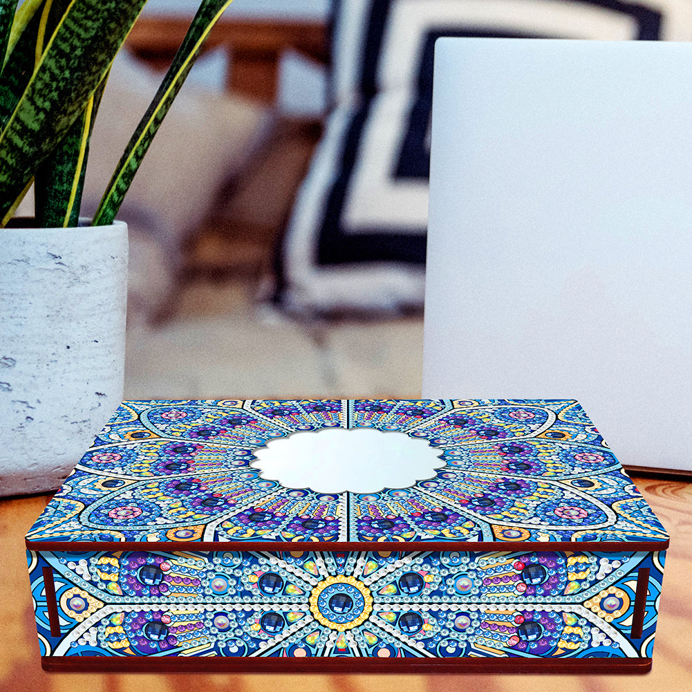 Diamond Painting Storage Box DIY 5D Diamond Painting Jewelry Box for Women Girls
