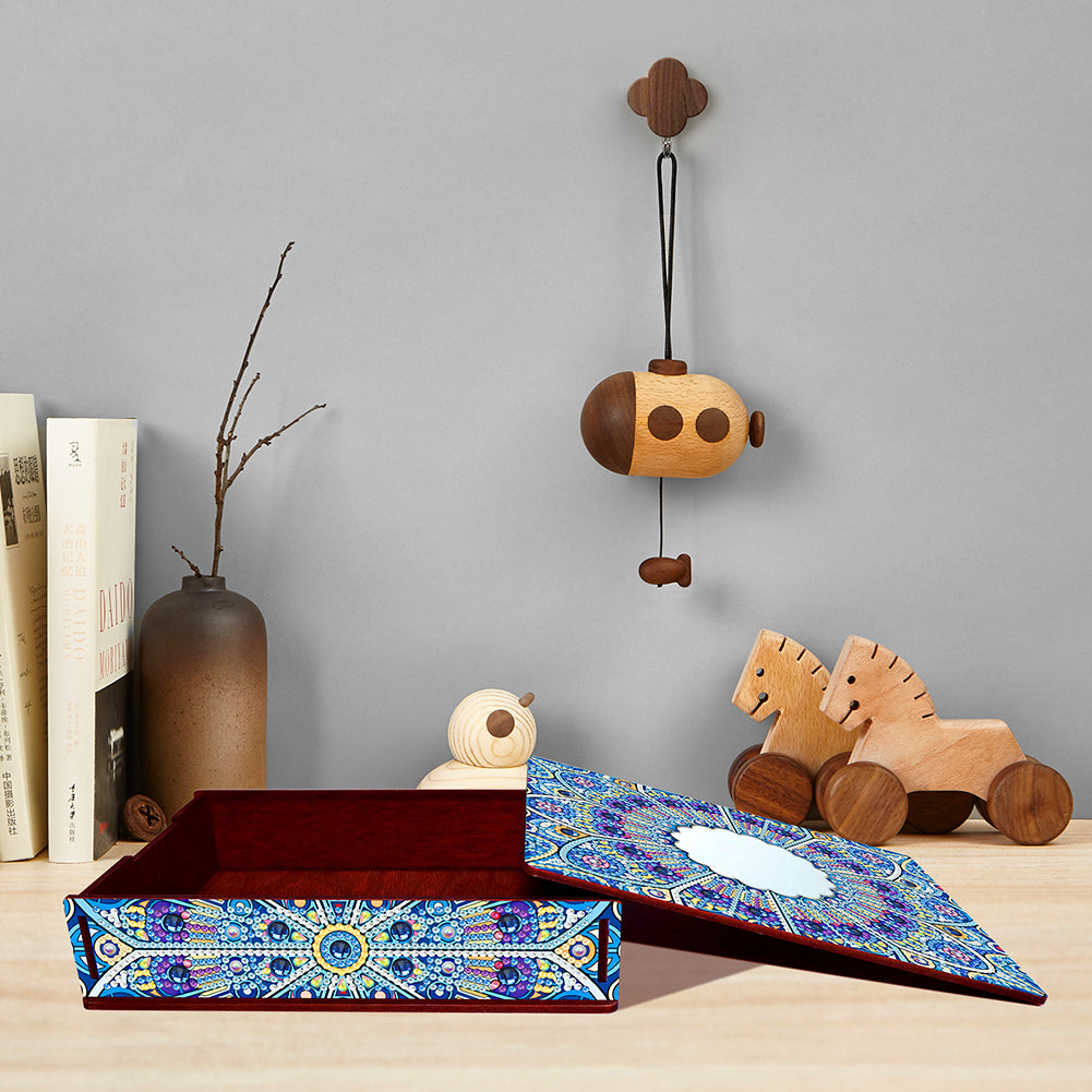 Diamond Painting Storage Box DIY 5D Diamond Painting Jewelry Box for Women Girls