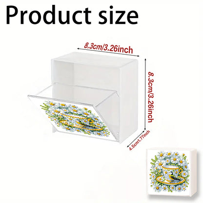 Wall Mounted Love Diamond Painting Storage Box Storage Case for Adults Beginners