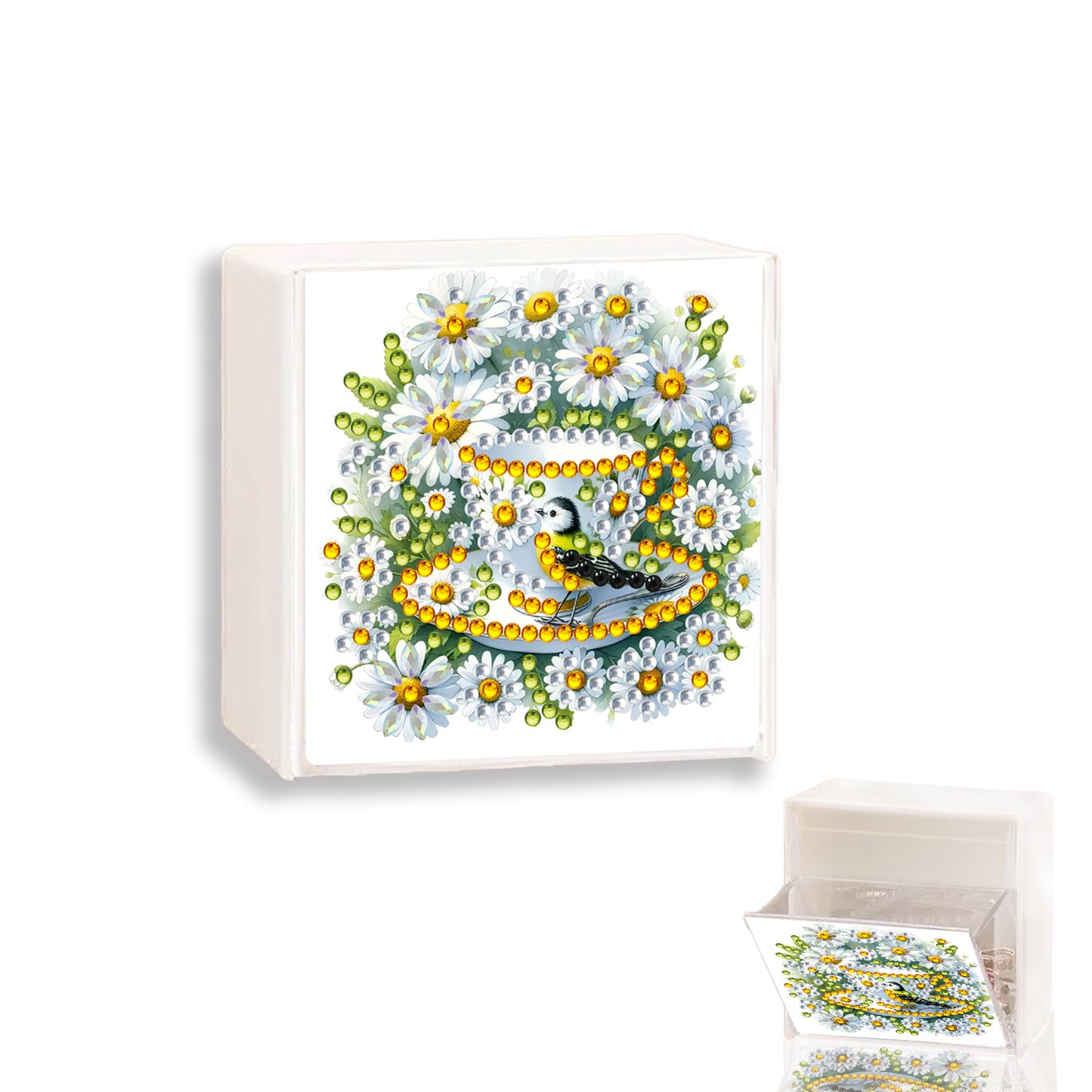 Wall Mounted Love Diamond Painting Storage Box Storage Case for Adults Beginners