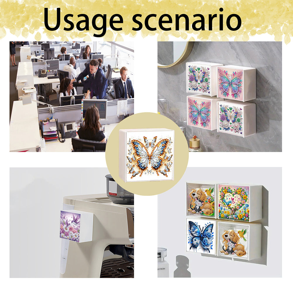 Wall Mounted Love Diamond Painting Storage Box Storage Case for Adults Beginners