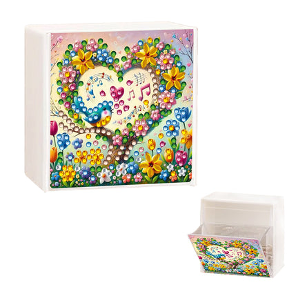Wall Mounted Love Diamond Painting Storage Box Storage Case for Adults Beginners