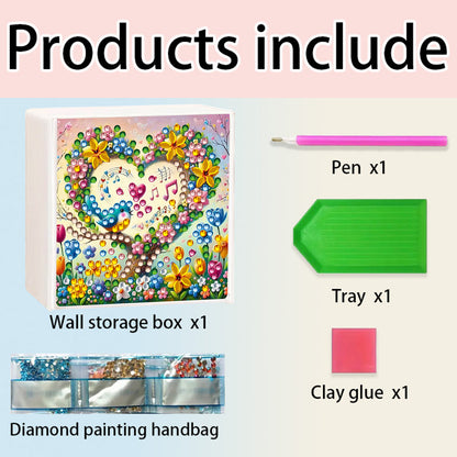 Wall Mounted Love Diamond Painting Storage Box Storage Case for Adults Beginners