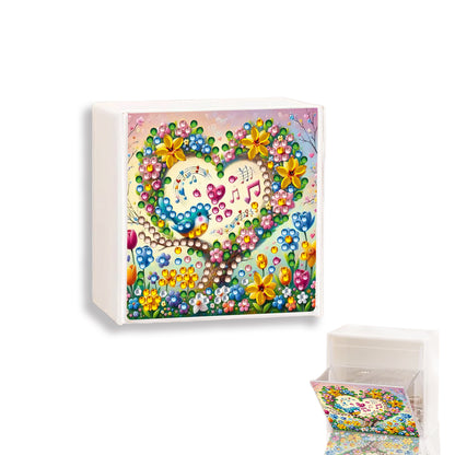 Wall Mounted Love Diamond Painting Storage Box Storage Case for Adults Beginners