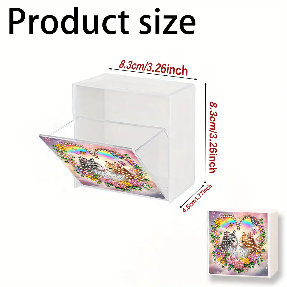 Wall Mounted Love Diamond Painting Storage Box Storage Case for Adults Beginners