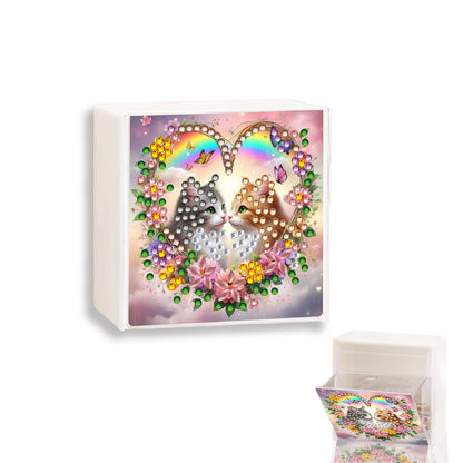 Wall Mounted Love Diamond Painting Storage Box Storage Case for Adults Beginners