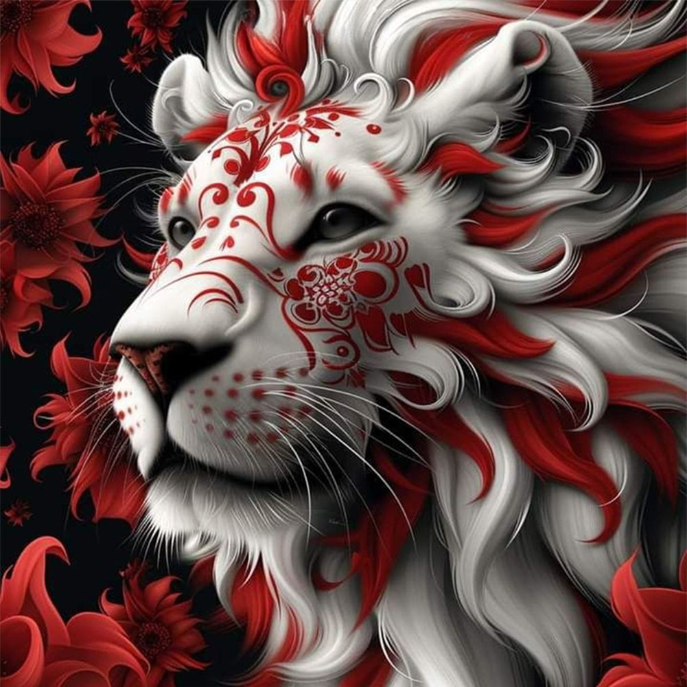 Lion - 11CT Stamped Cross Stitch 40*40CM
