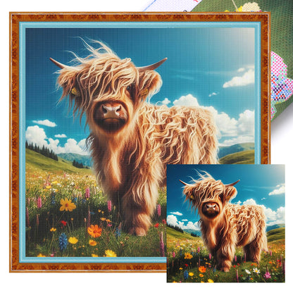 Highland Yak - 11CT Stamped Cross Stitch 40*40CM