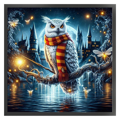 Magic Owl - 11CT Stamped Cross Stitch 40*40CM
