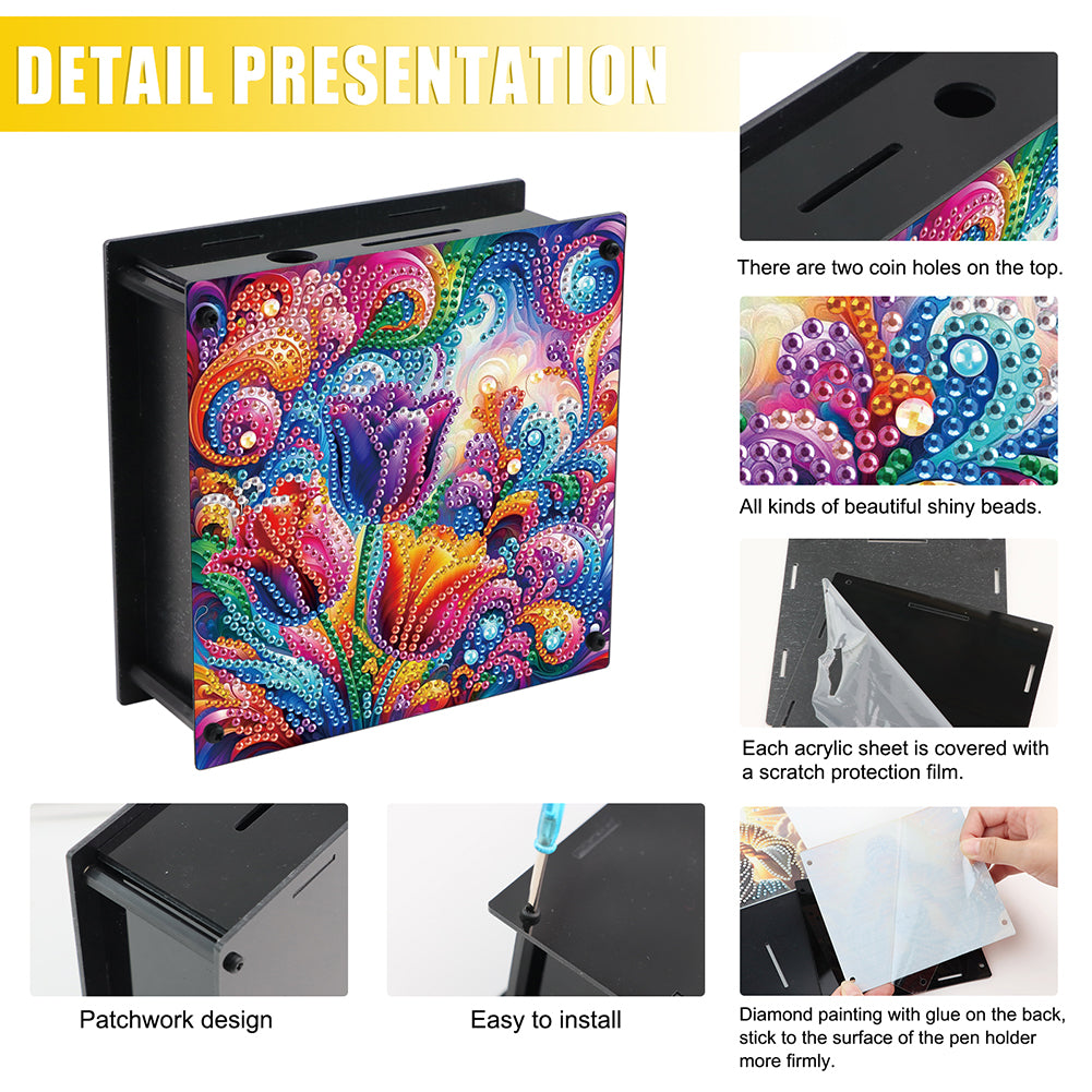 Hummingbird Diamond Painting Change Holder Case Decors for Adults Beginners