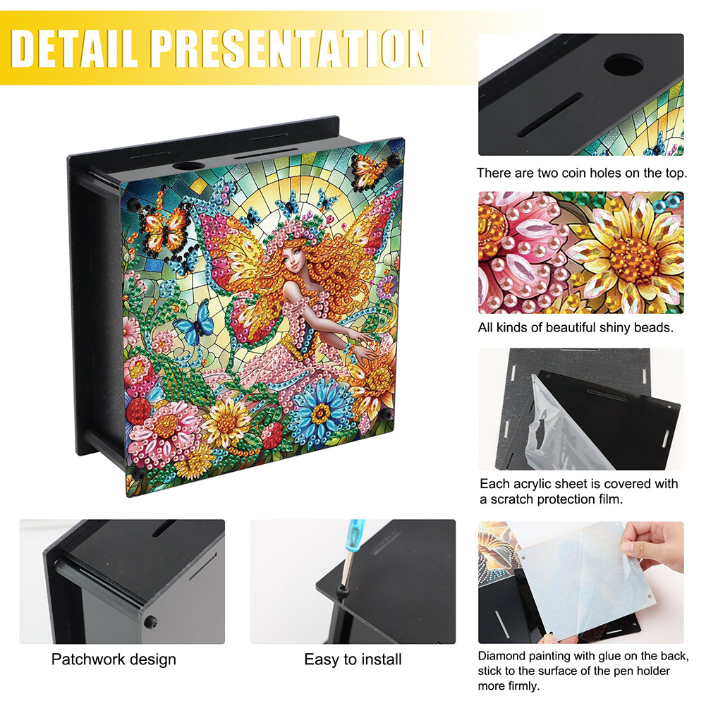 Hummingbird Diamond Painting Change Holder Case Decors for Adults Beginners