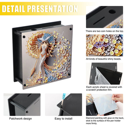 Hummingbird Diamond Painting Change Holder Case Decors for Adults Beginners