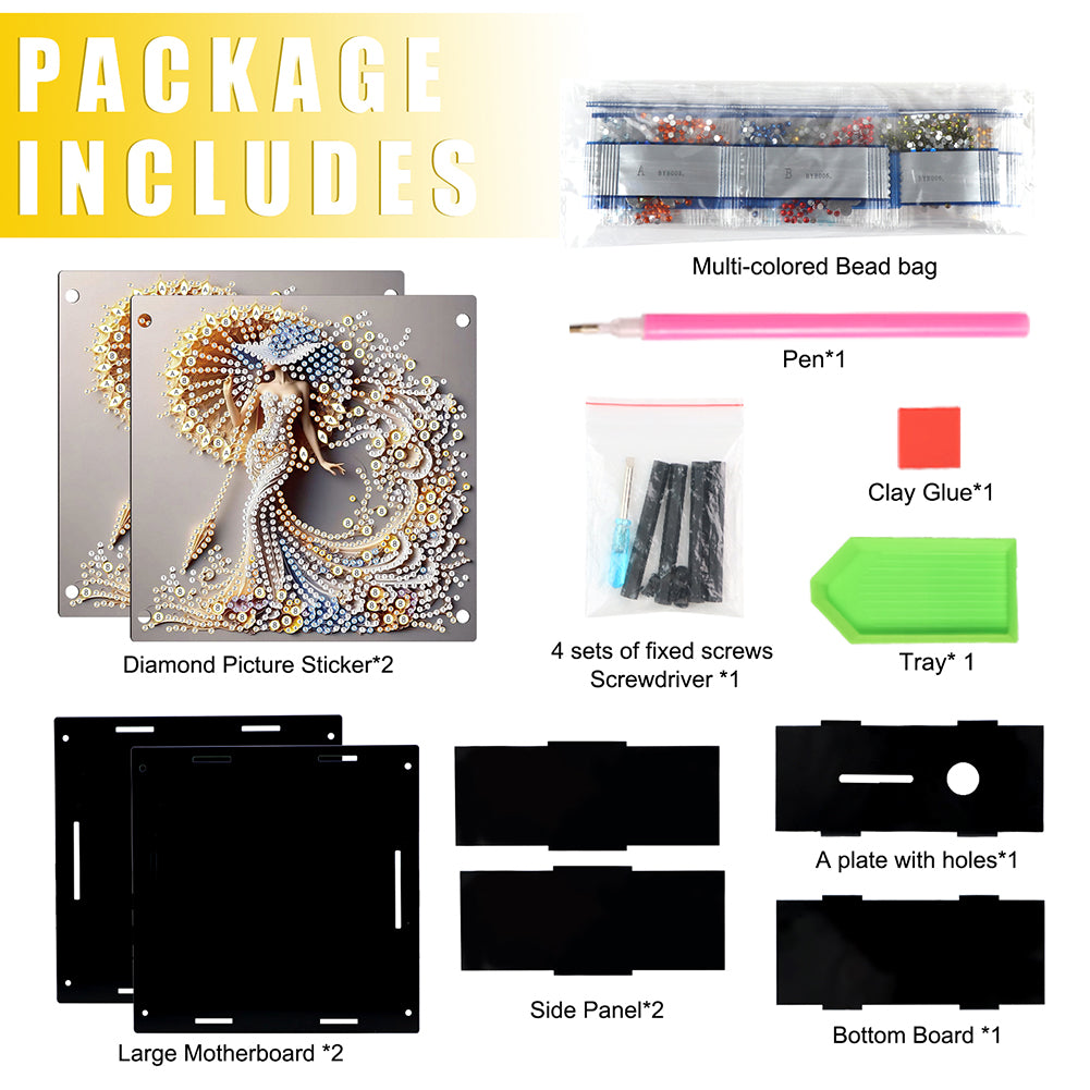 Hummingbird Diamond Painting Change Holder Case Decors for Adults Beginners