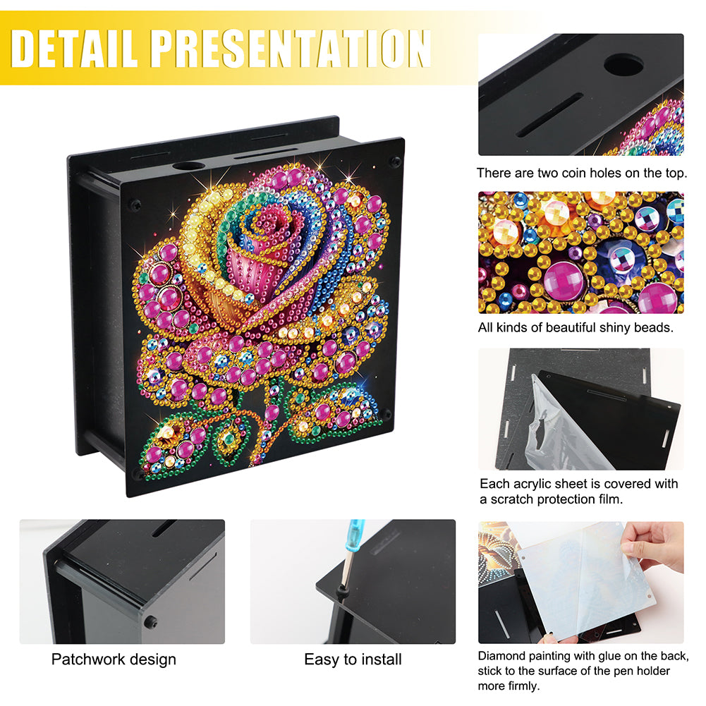 Hummingbird Diamond Painting Change Holder Case Decors for Adults Beginners