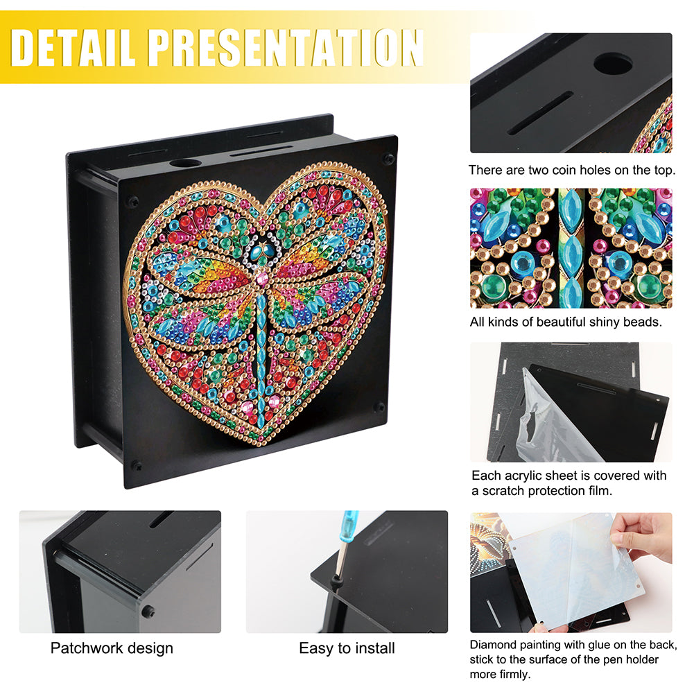 Hummingbird Diamond Painting Change Holder Case Decors for Adults Beginners
