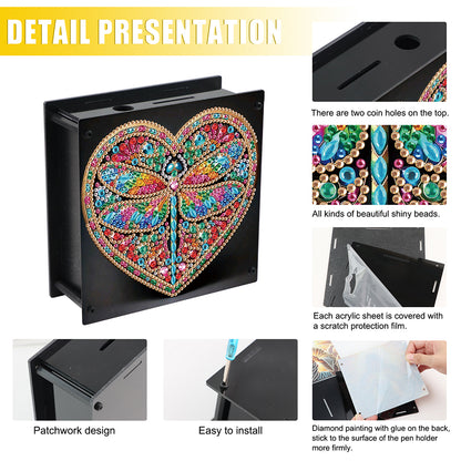 Hummingbird Diamond Painting Change Holder Case Decors for Adults Beginners