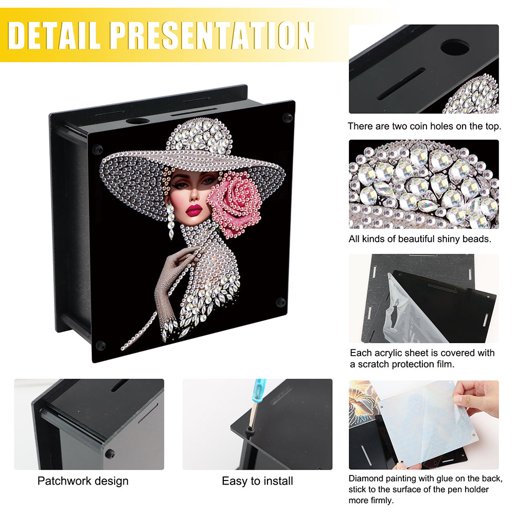 Hummingbird Diamond Painting Change Holder Case Decors for Adults Beginners