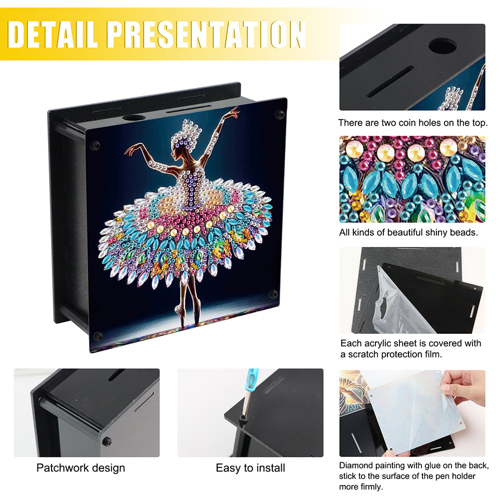 Hummingbird Diamond Painting Change Holder Case Decors for Adults Beginners