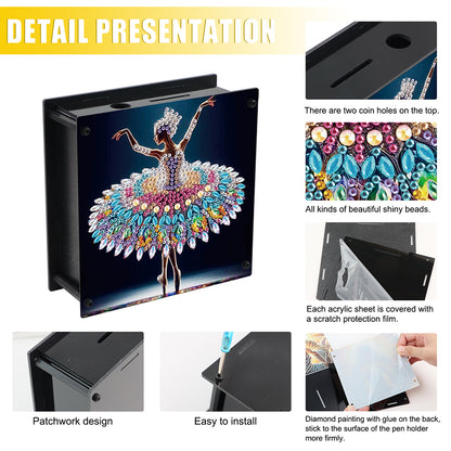 Hummingbird Diamond Painting Change Holder Case Decors for Adults Beginners