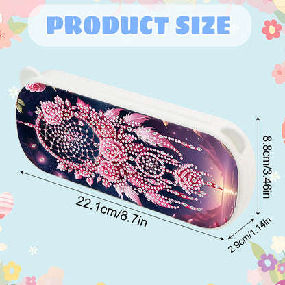 DIY Diamond Painting Pencil Case for Pens Brushes Accessories Travel Pencil Case