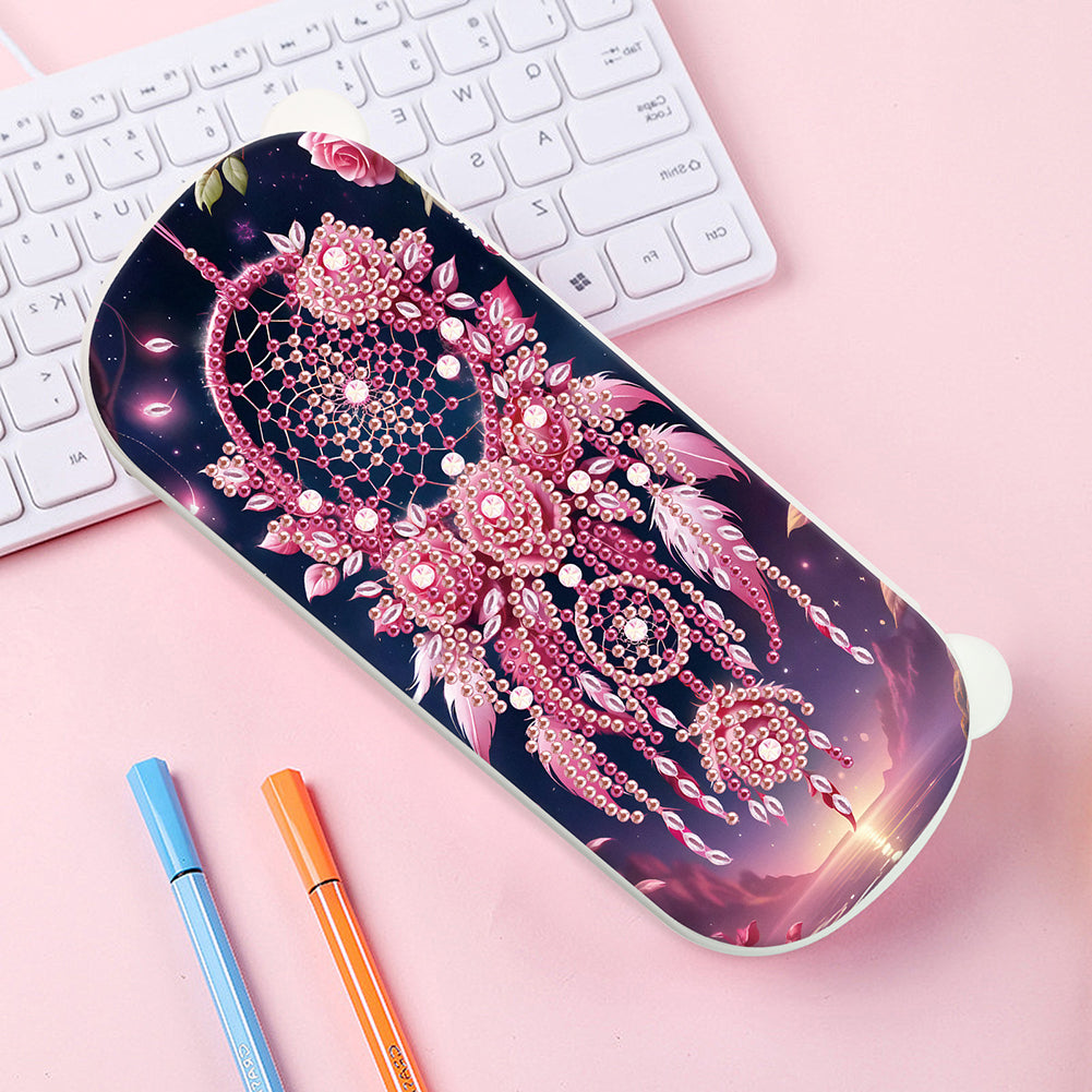 DIY Diamond Painting Pencil Case for Pens Brushes Accessories Travel Pencil Case
