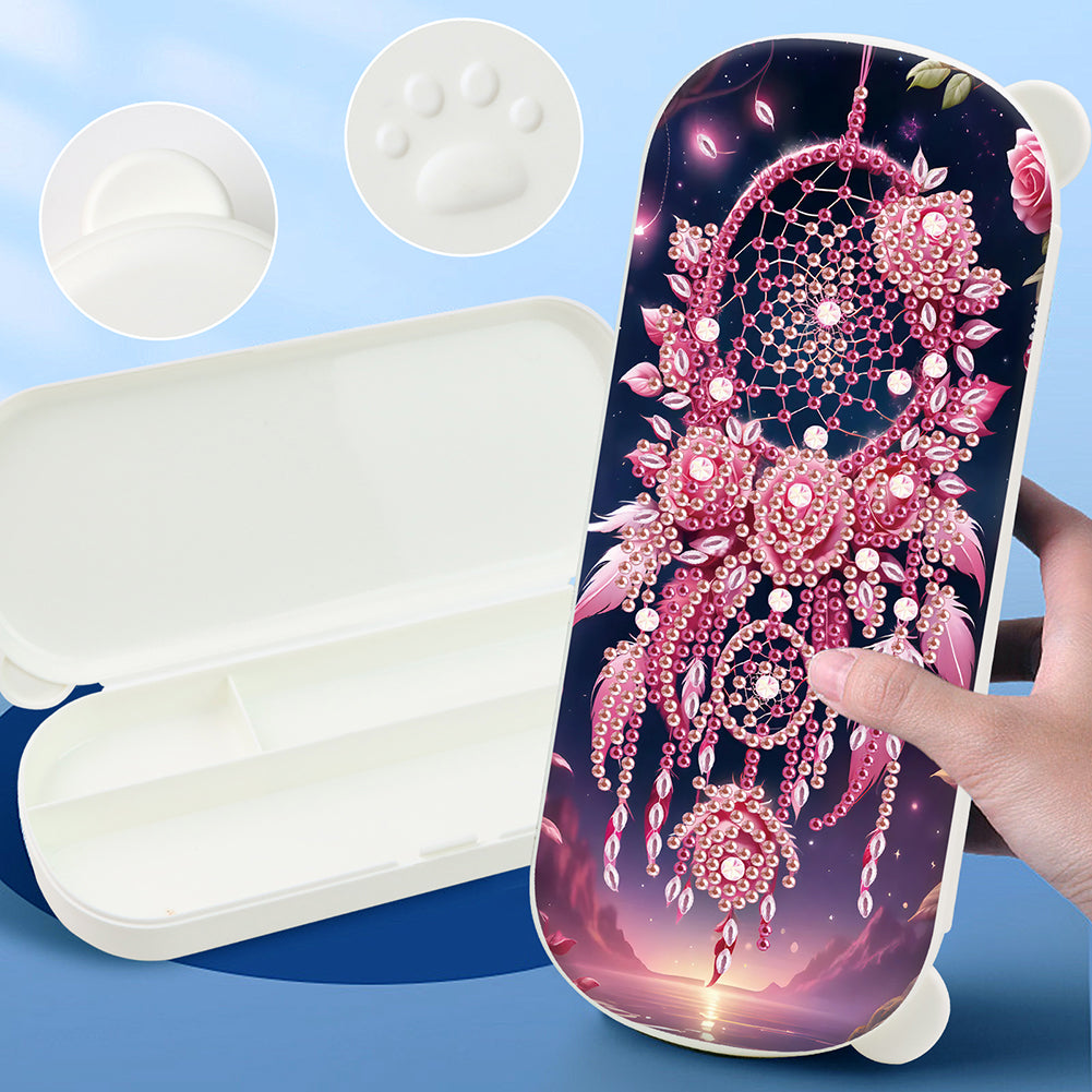 DIY Diamond Painting Pencil Case for Pens Brushes Accessories Travel Pencil Case