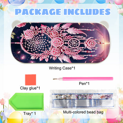 DIY Diamond Painting Pencil Case for Pens Brushes Accessories Travel Pencil Case