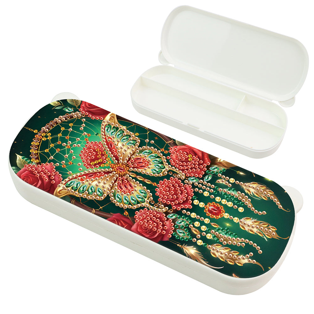 DIY Diamond Painting Pencil Case for Pens Brushes Accessories Travel Pencil Case