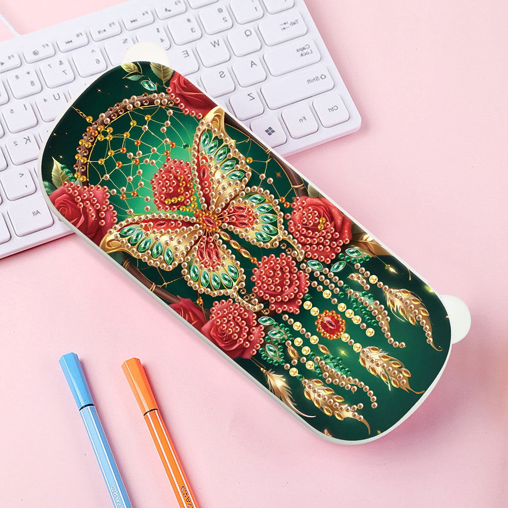 DIY Diamond Painting Pencil Case for Pens Brushes Accessories Travel Pencil Case