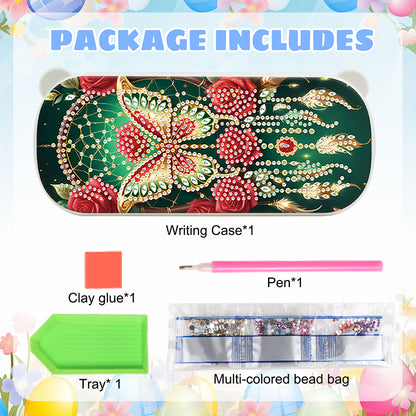 DIY Diamond Painting Pencil Case for Pens Brushes Accessories Travel Pencil Case