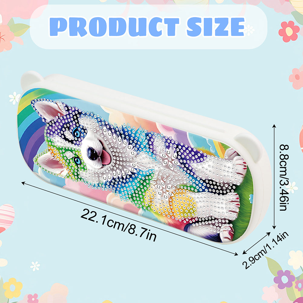 DIY Diamond Painting Pencil Case for Pens Brushes Accessories Travel Pencil Case