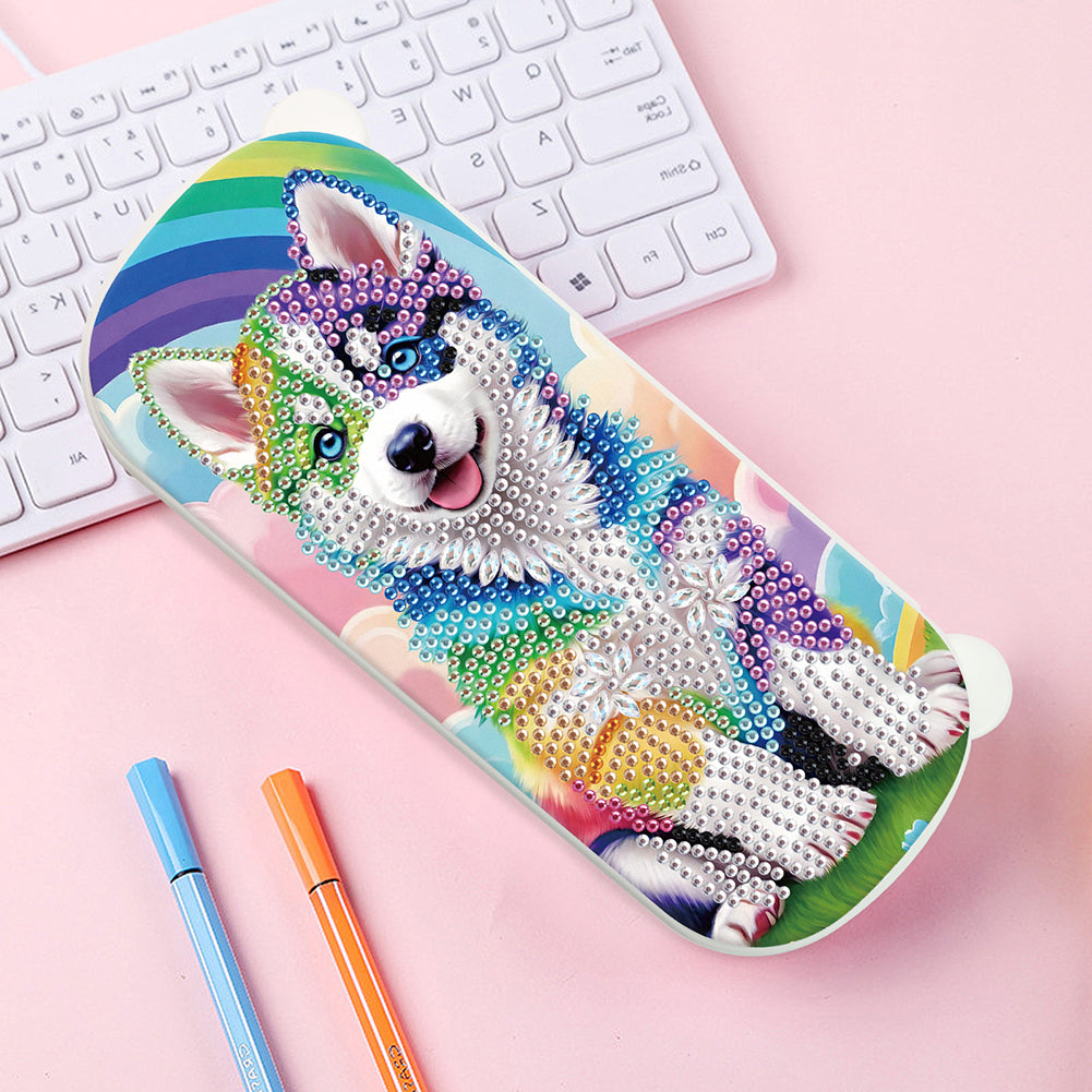 DIY Diamond Painting Pencil Case for Pens Brushes Accessories Travel Pencil Case