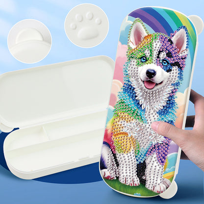 DIY Diamond Painting Pencil Case for Pens Brushes Accessories Travel Pencil Case