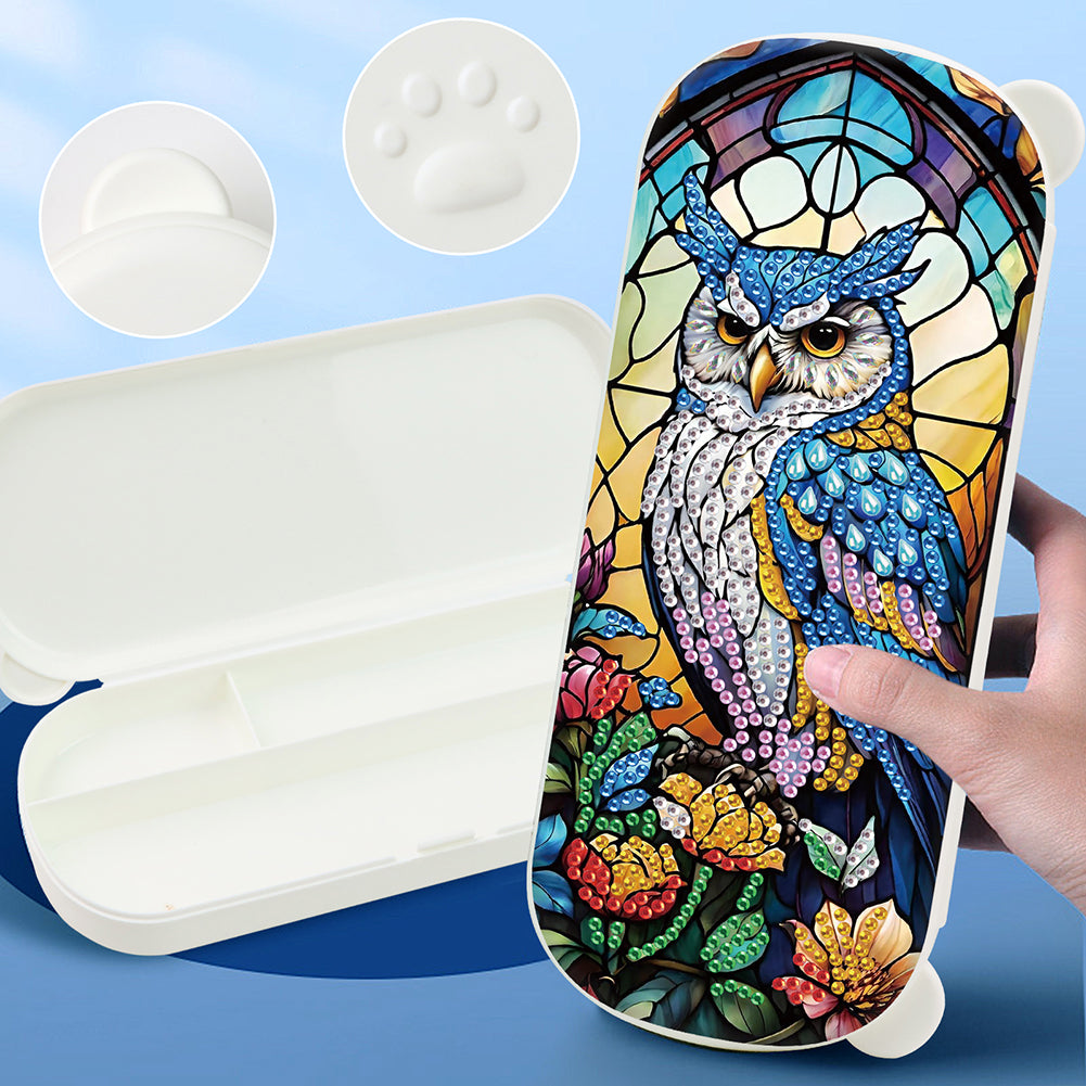 DIY Diamond Painting Pencil Case for Pens Brushes Accessories Travel Pencil Case