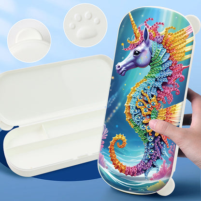 DIY Diamond Painting Pencil Case for Pens Brushes Accessories Travel Pencil Case