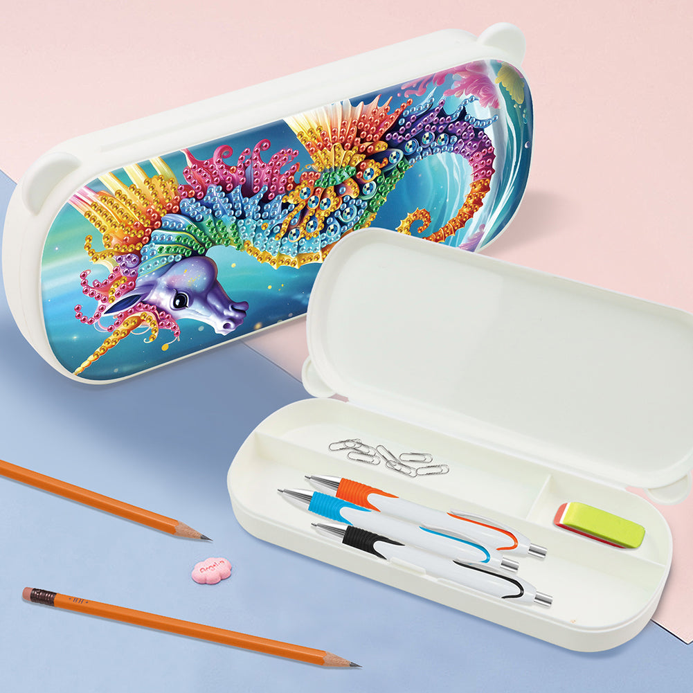 DIY Diamond Painting Pencil Case for Pens Brushes Accessories Travel Pencil Case
