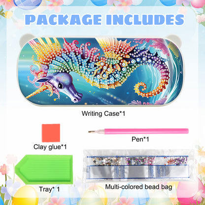 DIY Diamond Painting Pencil Case for Pens Brushes Accessories Travel Pencil Case