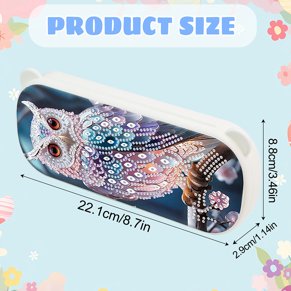 DIY Diamond Painting Pencil Case for Pens Brushes Accessories Travel Pencil Case